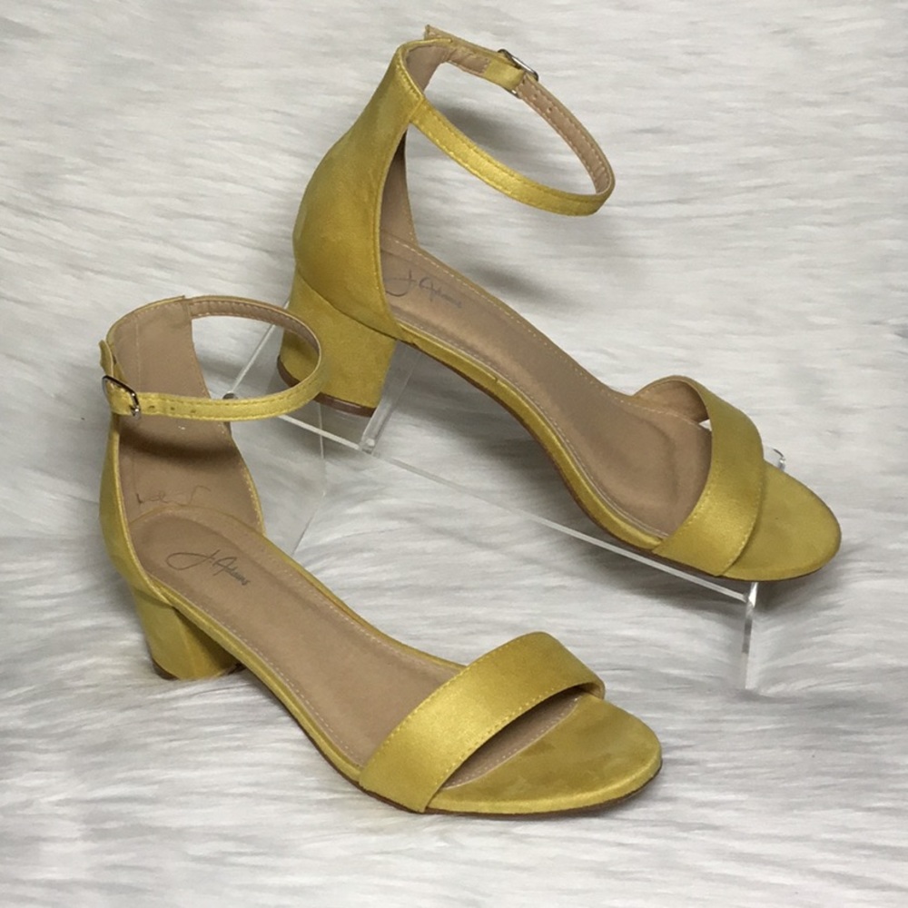J. Adams Daisy Low Heel Ankle Strap Sandals, 9